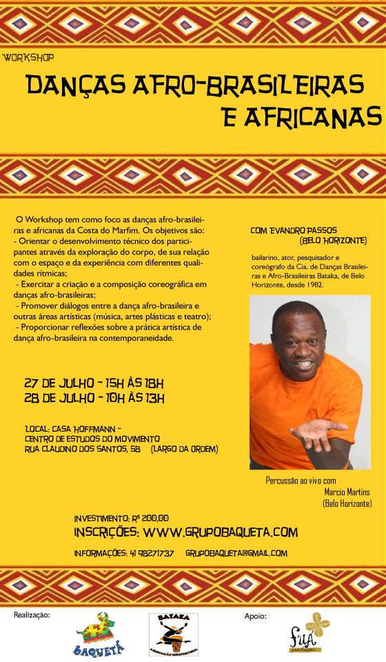 Workshop de danças afro-brasileiras e africanas em Curitiba