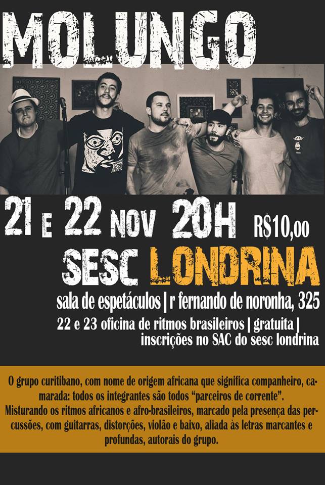 Molungo faz show no Sesc Londrina